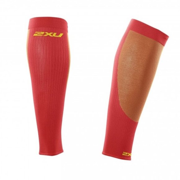 NWT Unisex 2xu Compression Performance Run Sleeves - Orange Calf Sleeves - Picture 6 of 6